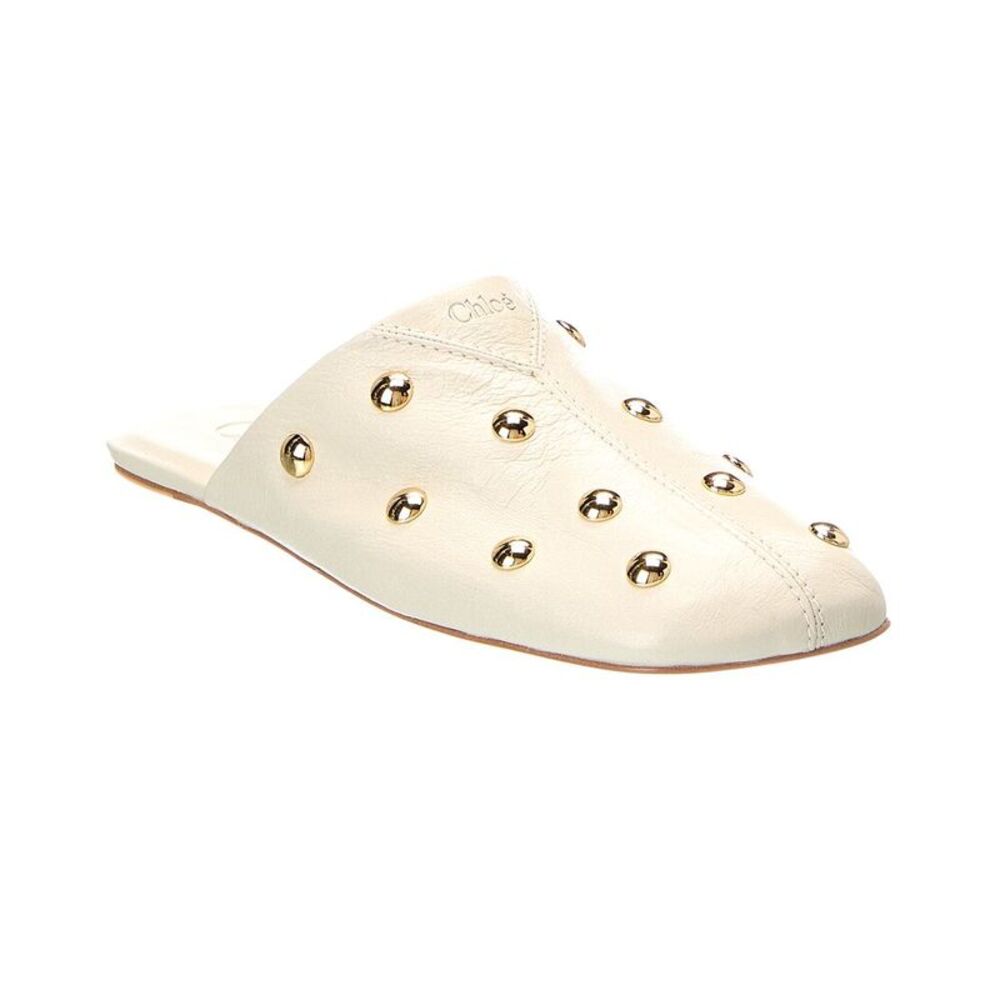 Chloé Rita Leather Mule, White